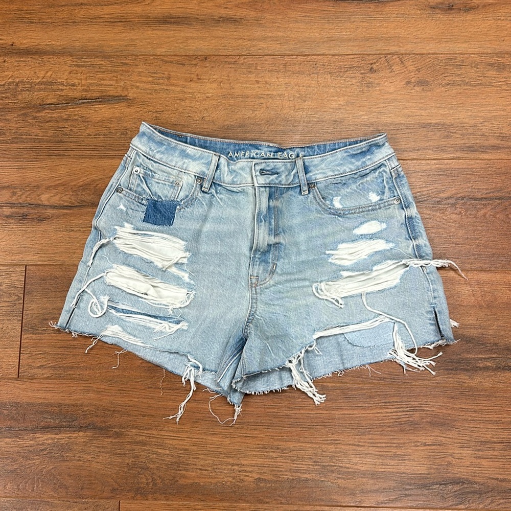 American Eagle distressed cutoffs